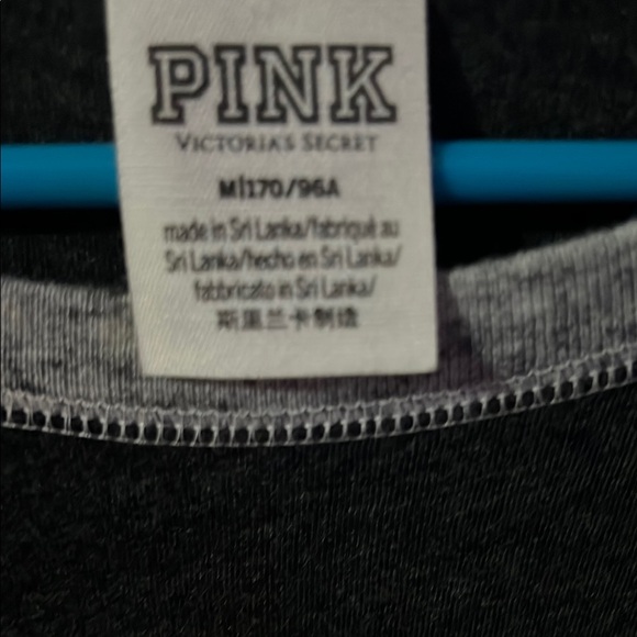 Victoria's Secret PINK Black Long Sleeve Shirt - Picture 3 of 3